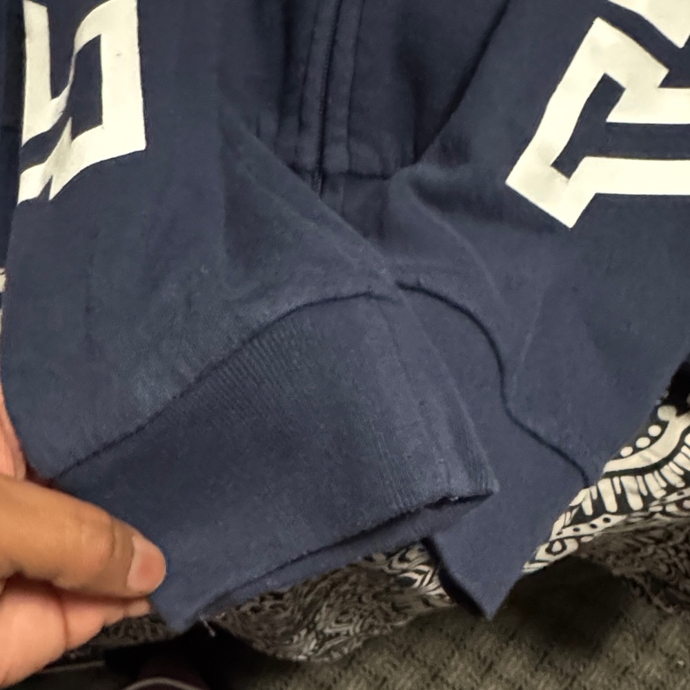 PINK Victoria's Secret Kids Blue Hoodie Jacket - Picture 7 of 9